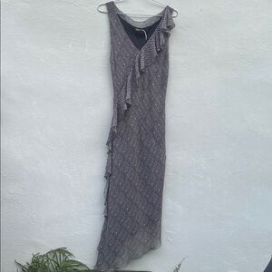 Max Studio asymmetrical silk dress size medium
